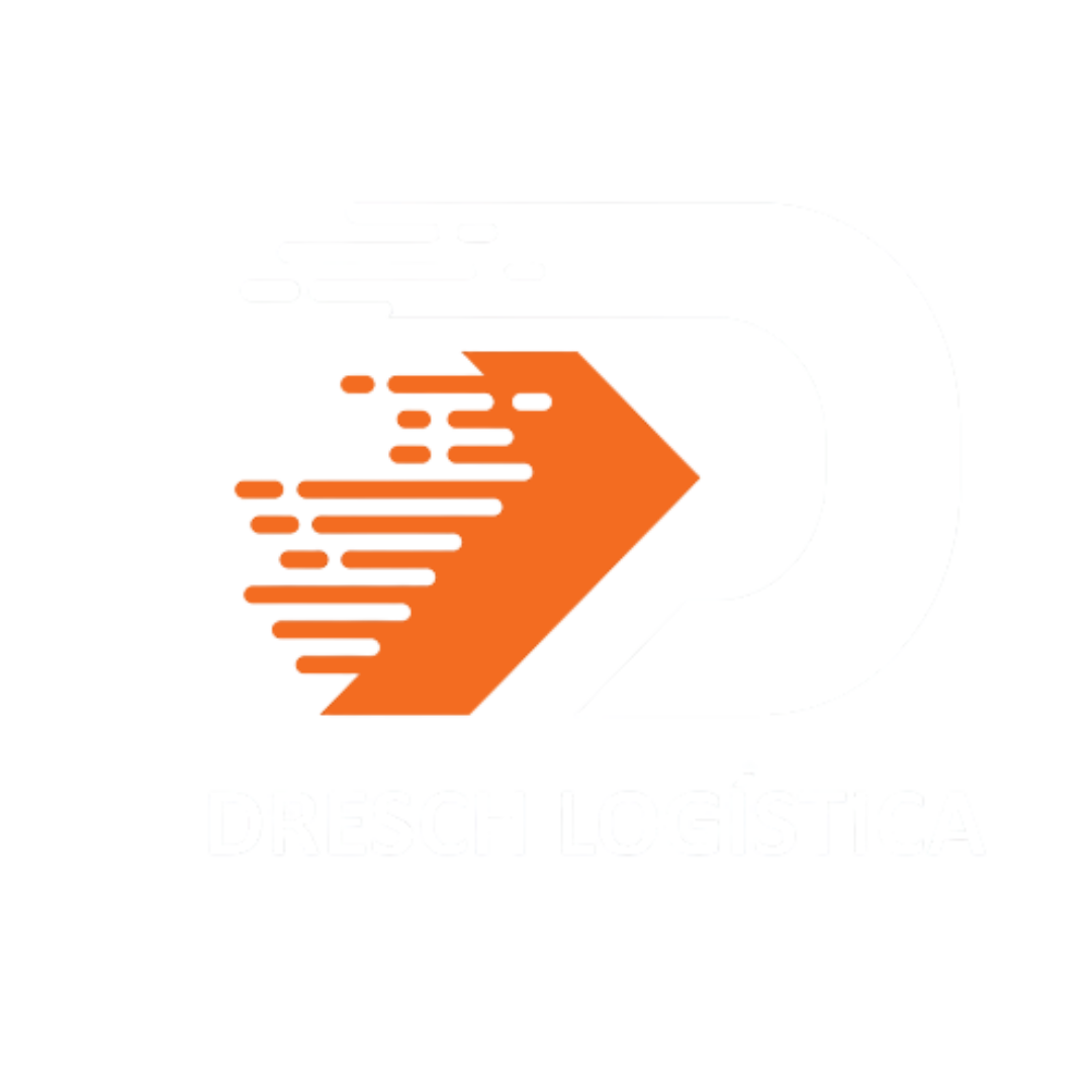 Logo Branca Dresch Logística Sem Fundo PNG